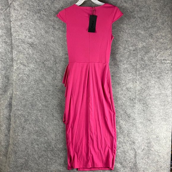 FHQ Collection Dress Small Women's NWT Pink Long Polyester Adults S - Picture 5 of 6